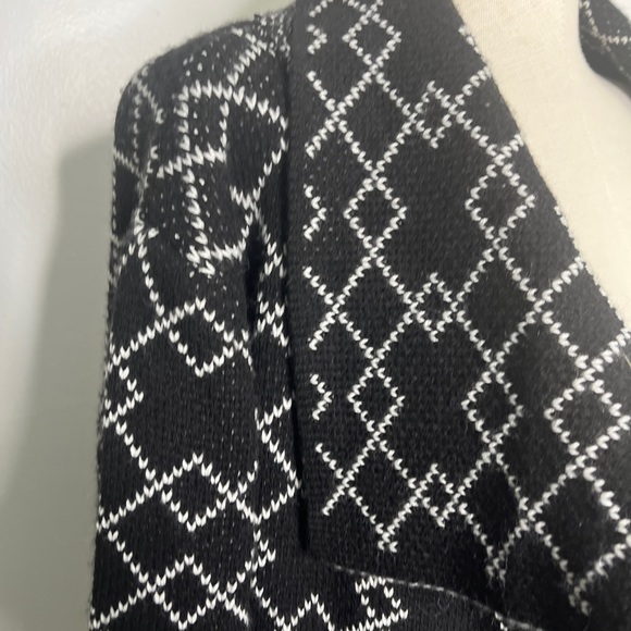 Ana Couture Black Printed Open Cardigan Size Large - Picture 8 of 13
